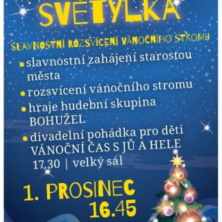 Adventní světýlka na náměstí