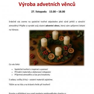Výroba adventních věnců