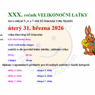 XXX. ročník Velikonoční laťky